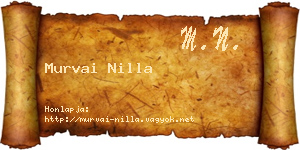 Murvai Nilla névjegykártya